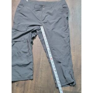 Columbia Omni-Shade Gray Nylon Cargo Hiking Pants Womens 10 XL8981 Ripstop
